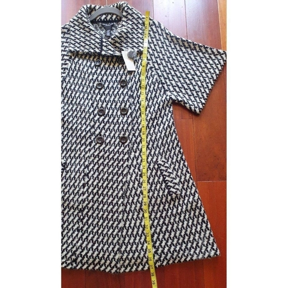 Womens Alexandra Bartlett black/white houndstooth wrap sweater classic - Picture 12 of 12